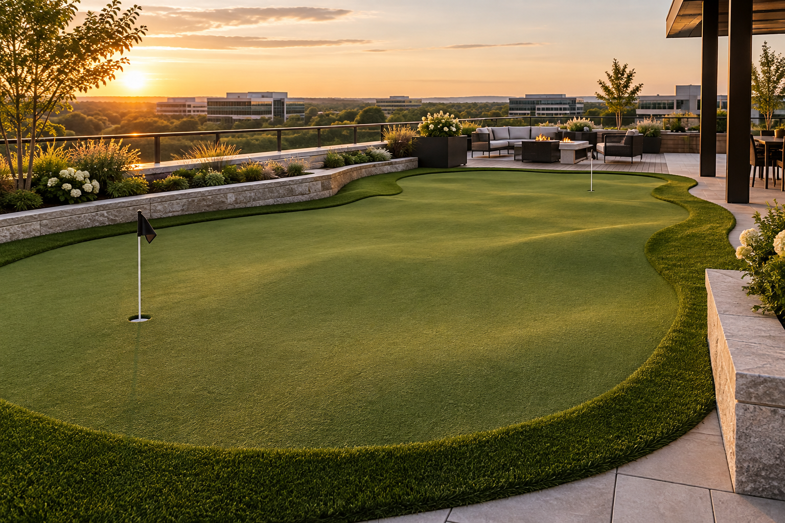 Golf Putting Greens project concept