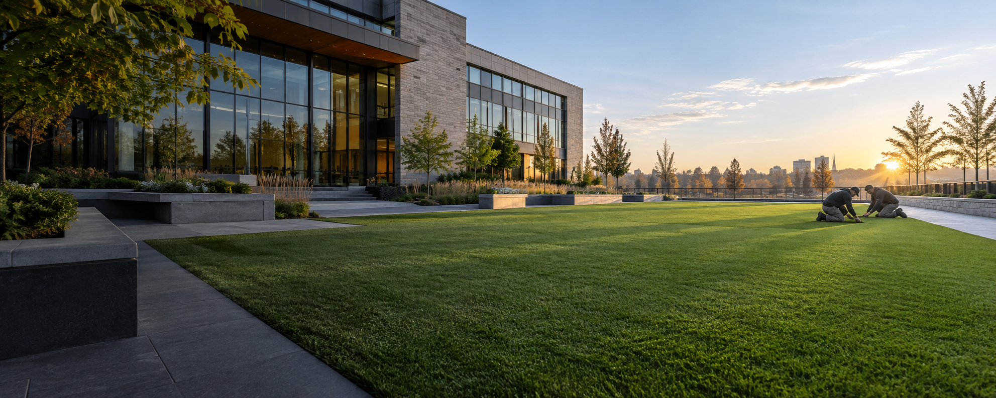 Commercial Artificial Turf project concept